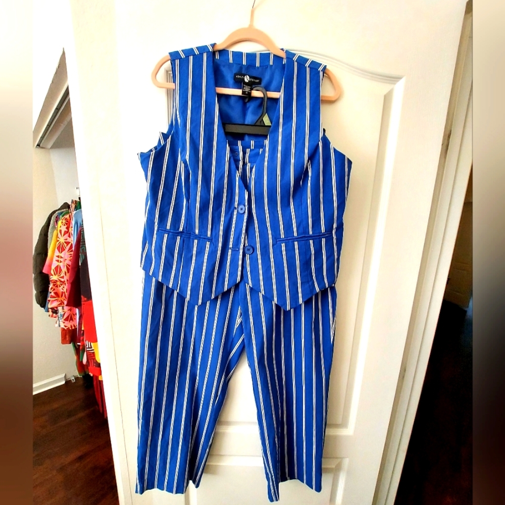 Pinstripped Vest and Pant (Sold Separately At The Listing Price)